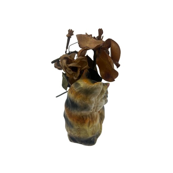 Vintage Made In Japan Cat & Kitten Ceramic Planter TV Lamp Non Working - Picture 3 of 8